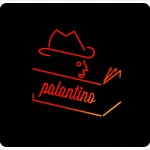 Palantino-logo design inspired by old neon lights