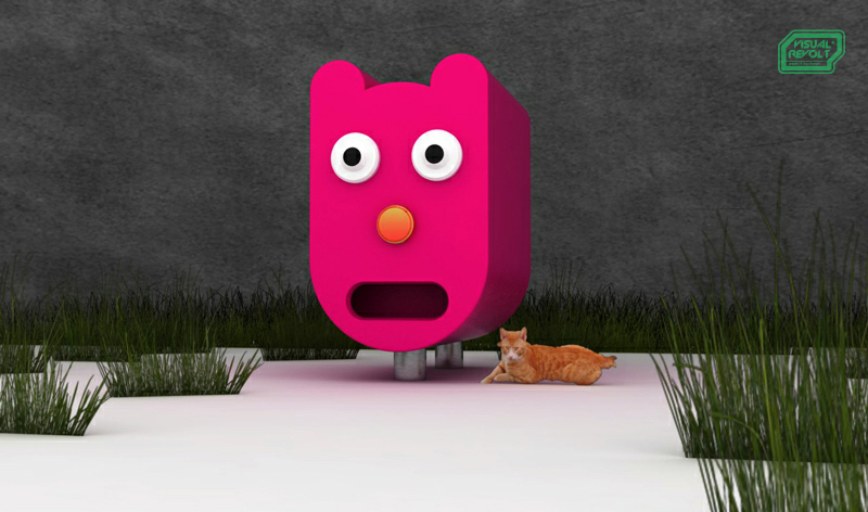 kennel for cats, product designer london,3d graphics