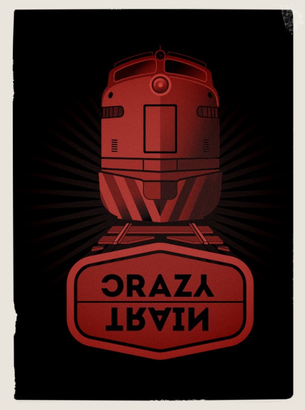 poster designer london, crazy train, visualrevolt