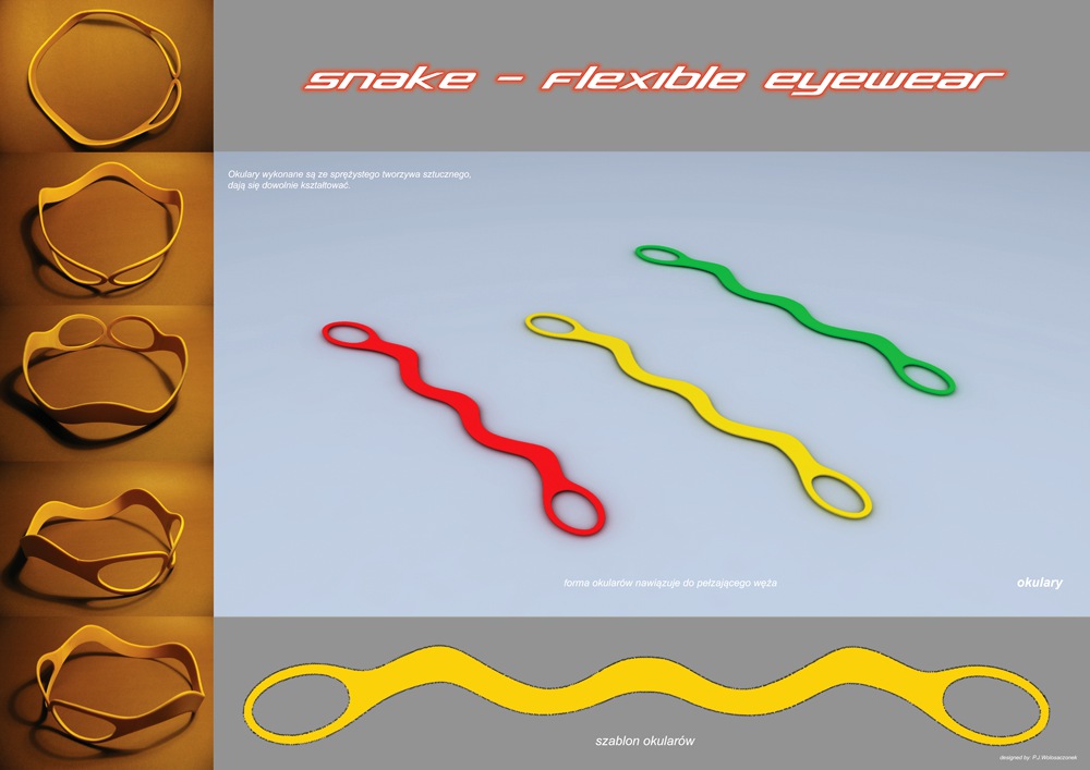 snake- flexible eyewear